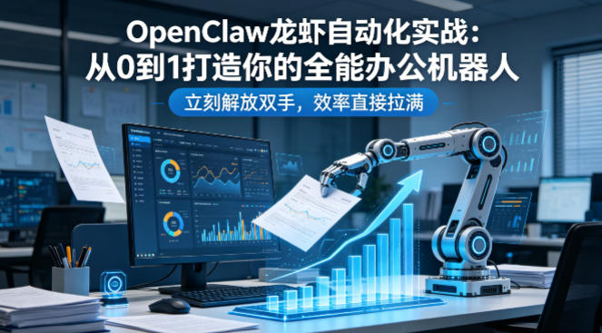 OpenClaw龙虾自动化实战：从0到1打造你的全能办公机器人，立刻解放双手，效率直接拉满-玩备项目资源网