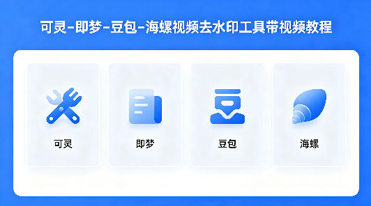 可灵–即梦–豆包–海螺视频去水印工具带视频教程-玩备项目资源网